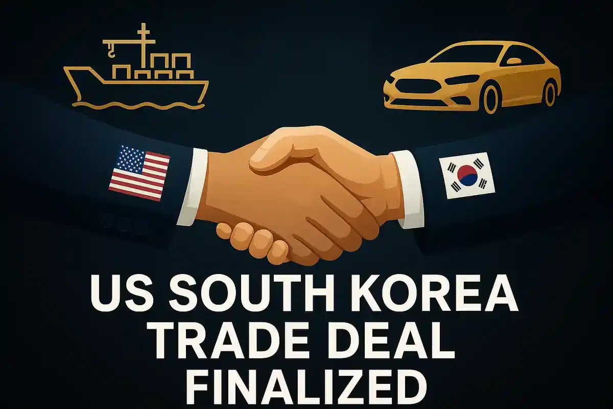 ਅਮਰੀਕਾ ਅਤੇ ਦੱਖਣੀ ਕੋਰੀਆ ਨੇ ਵਪਾਰ ਸੌਦੇ ਨੂੰ ਅੰਤਿਮ ਰੂਪ ਦਿੱਤਾ, ਦੱਖਣੀ ਕੋਰੀਆ ਨੇ $350 ਬਿਲੀਅਨ ਦੇ ਨਿਵੇਸ਼ ਦਾ ਵਾਅਦਾ ਕੀਤਾ