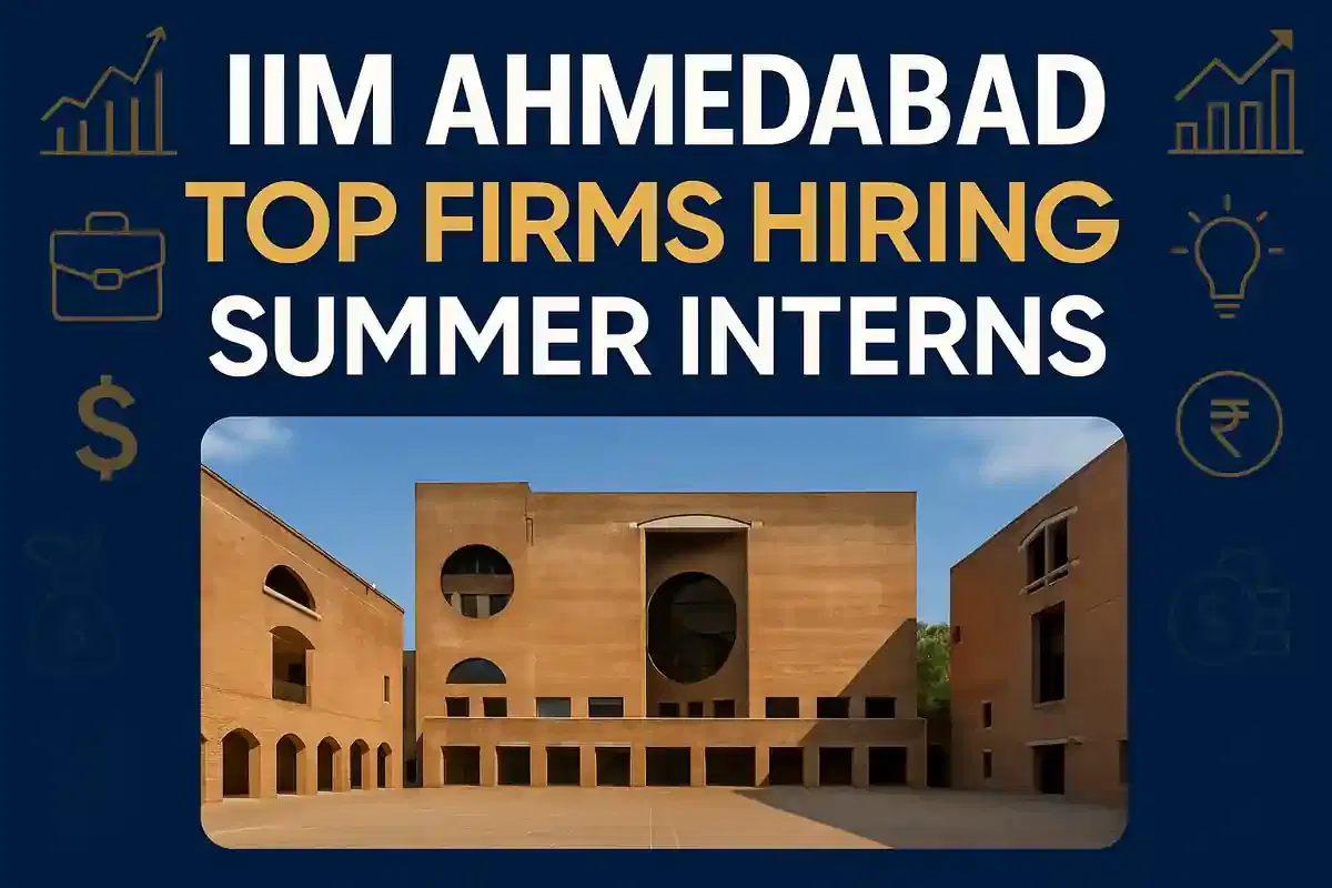 IIM ਅਹਿਮਦਾਬਾਦ ਸਮਰ ਪਲੇਸਮੈਂਟਸ: PGP ਕਲਾਸ 2027 ਲਈ ਕੰਸਲਟਿੰਗ ਜੈਸਟਸ ਅਤੇ ਇਨਵੈਸਟਮੈਂਟ ਬੈਂਕਾਂ ਨੇ ਸਭ ਤੋਂ ਵੱਧ ਆਫਰਾਂ ਦਿੱਤੀਆਂ