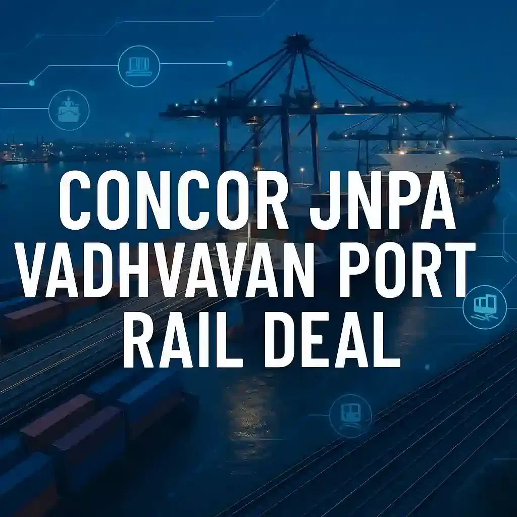ਕੰਟੇਨਰ ਕਾਰਪੋਰੇਸ਼ਨ ਆਫ ਇੰਡੀਆ ਨੇ ਵਾਧਵਨ ਪੋਰਟ ਦੇ ਰੇਲ ਓਪਰੇਸ਼ਨਜ਼ ਲਈ ਜਵਾਹਰਲਾਲ ਨਹਿਰੂ ਪੋਰਟ ਅਥਾਰਿਟੀ ਨਾਲ ਸਾਂਝੇਦਾਰੀ ਕੀਤੀ
