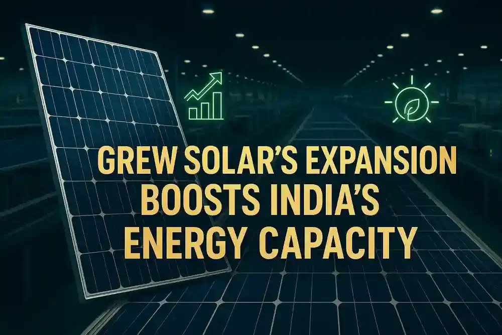 Grew Solar ਨੇ ਸੋਲਰ ਮੋਡਿਊਲ ਨਿਰਮਾਣ ਸਮਰੱਥਾ 11 GW ਤੱਕ ਵਧਾਈ ਅਤੇ ਨਵੀਂ ਹਾਈ-ਪਾਵਰ ਸੀਰੀਜ਼ ਲਾਂਚ ਕੀਤੀ