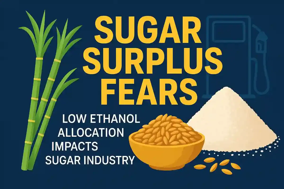 2025-26 ਲਈ ਘੱਟ ਇਥੇਨੌਲ ਅਲਾਟਮੈਂਟ ਬਾਰੇ ਸ਼ੂਗਰ ਇੰਡਸਟਰੀ ਚਿੰਤਤ, ਸਰਪਲੱਸ ਅਤੇ ਕਿਸਾਨ ਭੁਗਤਾਨ ਦੇ ਜੋਖਮਾਂ ਦਾ ਹਵਾਲਾ ਦਿੰਦੇ ਹੋਏ