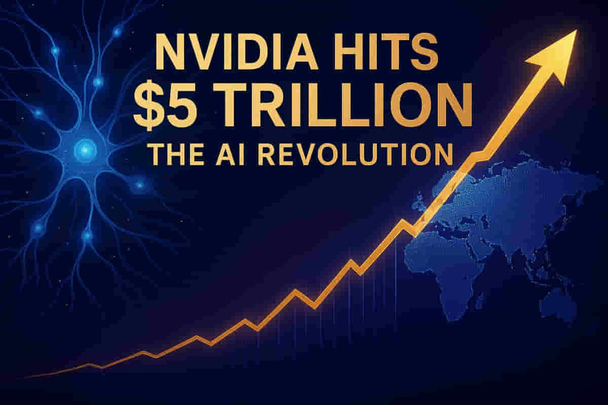 AI ਦੇ ਬੂਮ ਦਰਮਿਆਨ Nvidia ਦਾ ਮੁੱਲ $5 ਟ੍ਰਿਲੀਅਨ ਦੇ ਨੇੜੇ