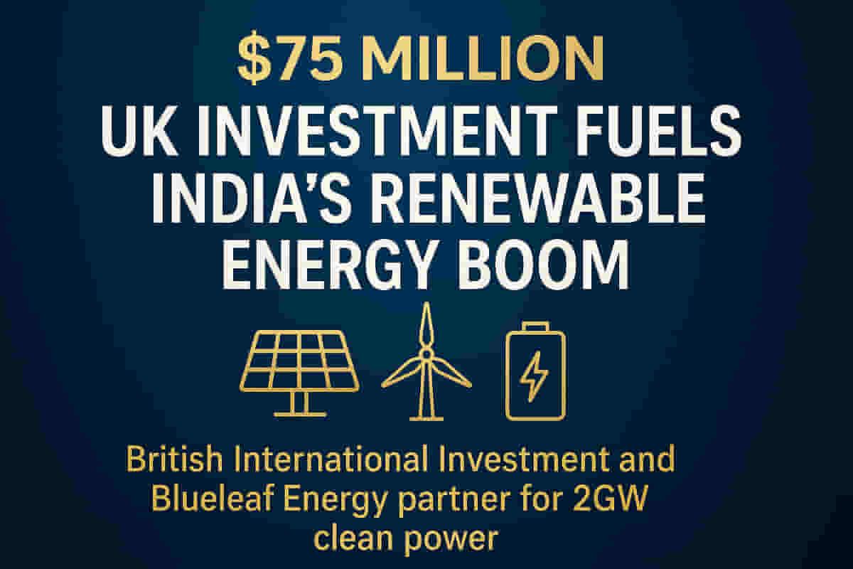 ਯੂਕੇ ਦੀ BII ਭਾਰਤ ਦੇ ਨਵਿਆਉਣਯੋਗ ਊਰਜਾ ਪ੍ਰੋਜੈਕਟਾਂ ਲਈ ਬਲੂਲੀਫ ਐਨਰਜੀ ਨੂੰ $75 ਮਿਲੀਅਨ ਕਰਜ਼ਾ ਦੇਵੇਗੀ