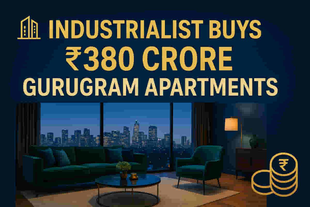 ਉਦਯੋਗਪਤੀ ਨੇ ਗੁਰੂਗ੍ਰਾਮ ਵਿੱਚ ₹380 ਕਰੋੜ ਵਿੱਚ ਚਾਰ ਅਪਾਰਟਮੈਂਟ ਖਰੀਦੇ
