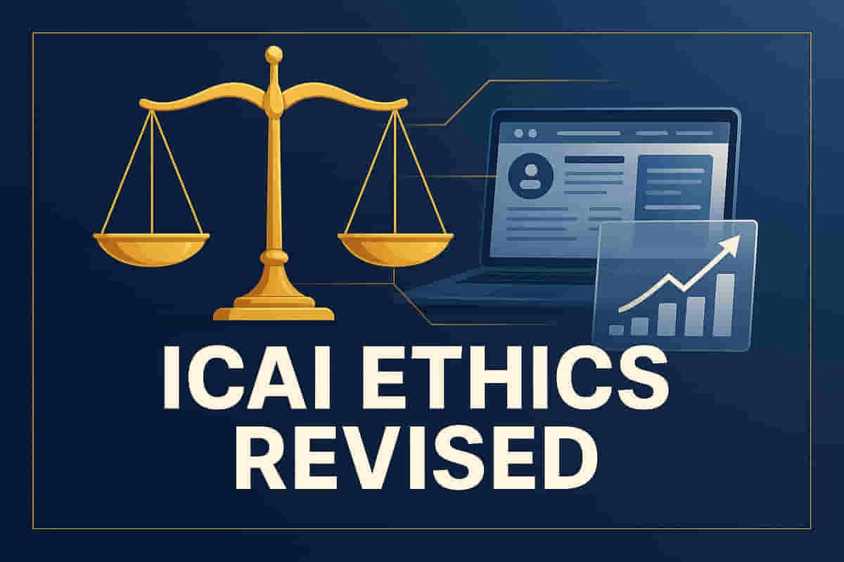 ICAI ਵੱਲੋਂ ਨੈਤਿਕਤਾ ਸੰಹಿತਾ (Code of Ethics) ਵਿੱਚ ਸੋਧ ਦਾ ਪ੍ਰਸਤਾਵ: ਆਡਿਟਰਾਂ ਦੀ ਇਸ਼ਤਿਹਾਰਬਾਜ਼ੀ ਵਿੱਚ ਢਿੱਲ, ਸੁਤੰਤਰਤਾ ਨੂੰ ਮਜ਼ਬੂਤੀ