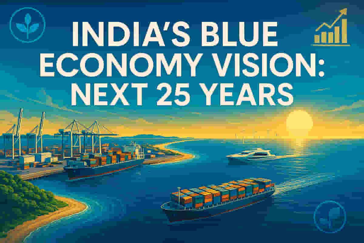 ਪ੍ਰਧਾਨ ਮੰਤਰੀ ਨਰਿੰਦਰ ਮੋਦੀ ਨੇ ਭਾਰਤ ਦੀ ਬਲੂ ਇਕਾਨਮੀ ਅਤੇ ਤੱਟਵਰਤੀ ਵਿਕਾਸ ਲਈ 25 ਸਾਲਾਂ ਦੇ ਦ੍ਰਿਸ਼ਟੀਕੋਣ ਦੀ ਰੂਪਰੇਖਾ ਪੇਸ਼ ਕੀਤੀ