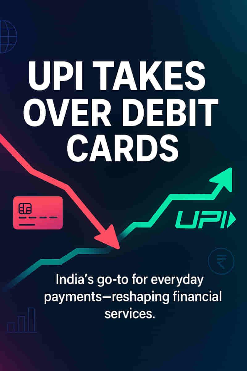 ਭਾਰਤ ਵਿੱਚ UPI ਨੇ ਡੈਬਿਟ ਕਾਰਡਾਂ ਨੂੰ ਪਛਾੜਿਆ, ਵਰਤੋਂ ਨਕਦ ਕਢਵਾਉਣ ਵੱਲ ਮੁੜੀ