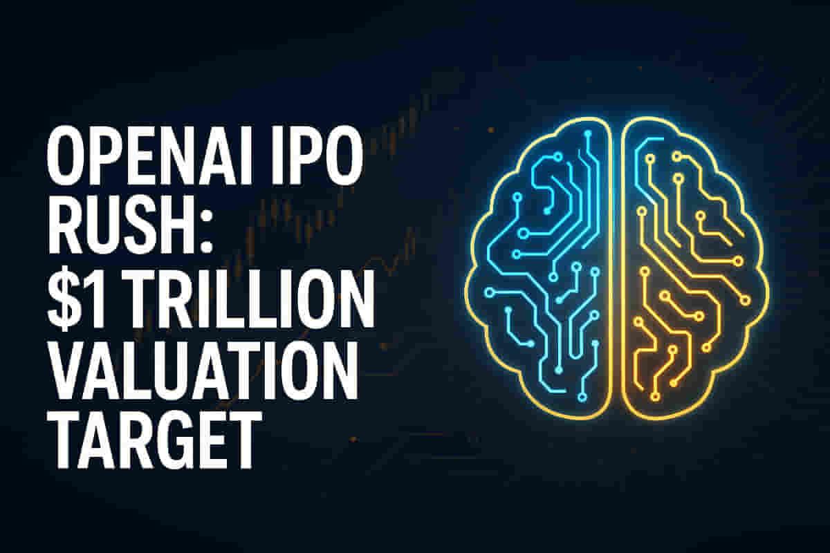 OpenAI ਅਗਲੇ ਸਾਲ $1 ਟ੍ਰਿਲੀਅਨ ਦੇ ਮੁੱਲ ਨਿਸ਼ਾਨੇ ਨਾਲ ਵੱਡੇ IPO ਦੀ ਯੋਜਨਾ ਬਣਾ ਰਿਹਾ ਹੈ