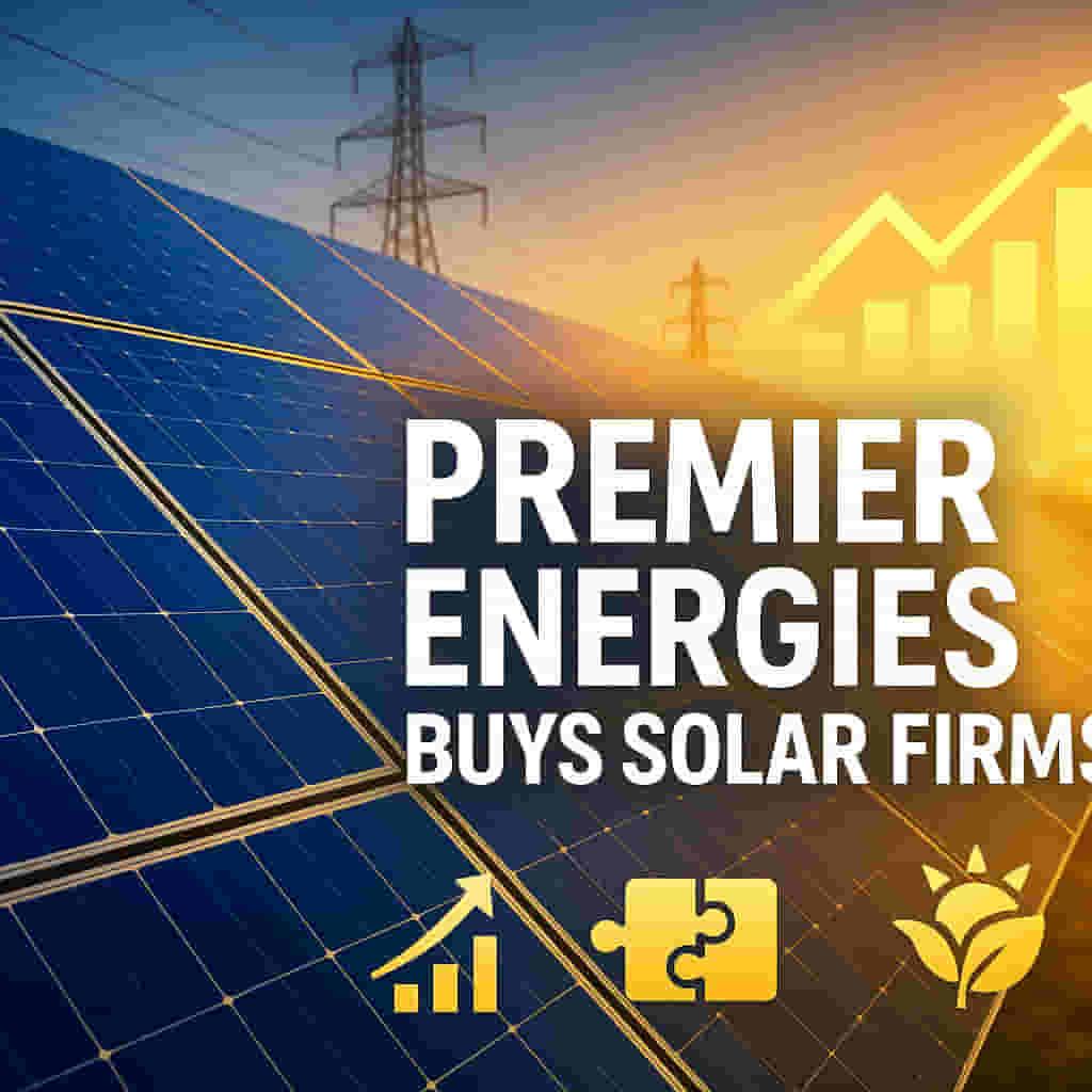 ਪ੍ਰੀਮਿਅਰ ਐਨਰਜੀਜ਼ ਨੇ ਐਕੁਆਇਰ ਅਤੇ ਵੱਡੀ ਸਮਰੱਥਾ ਵਾਧੇ ਨਾਲ ਸੋਲਰ ਬਿਜ਼ਨਸ ਦਾ ਵਿਸਤਾਰ ਕੀਤਾ