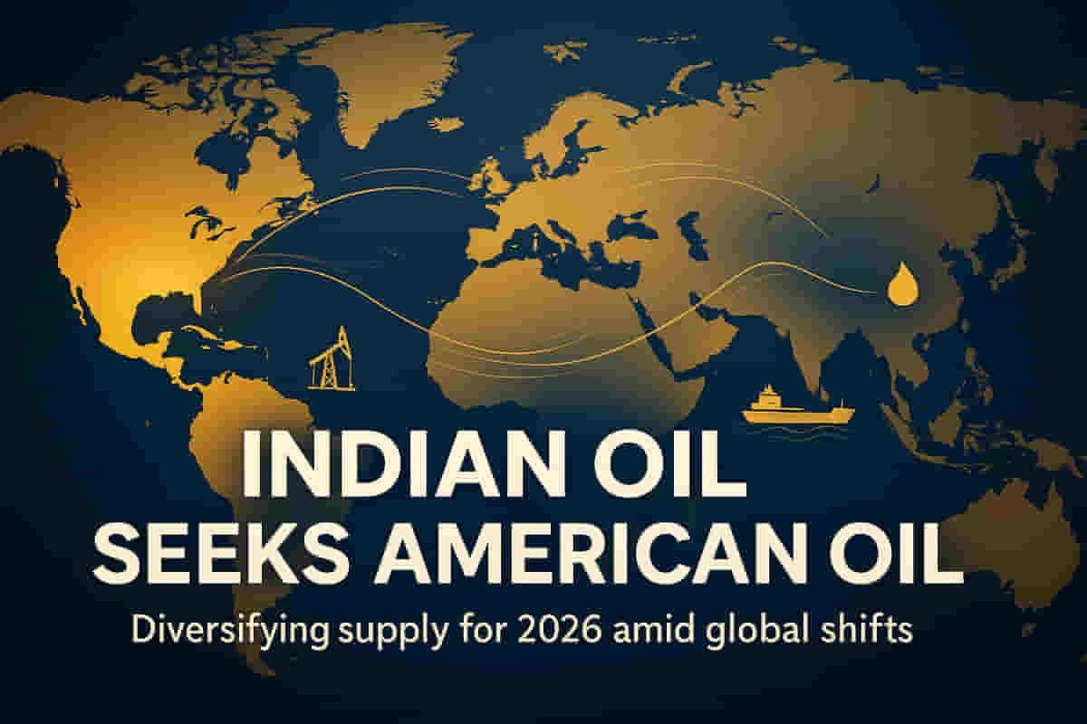 ਸਪਲਾਈ ਚੇਨਾਂ ਦੇ ਬਦਲਣ ਦੌਰਾਨ, ਇੰਡੀਅਨ ਆਇਲ 2026 ਲਈ ਅਮਰੀਕਾ ਤੋਂ ਤੇਲ ਦੀ ਮੰਗ ਕਰ ਰਿਹਾ ਹੈ