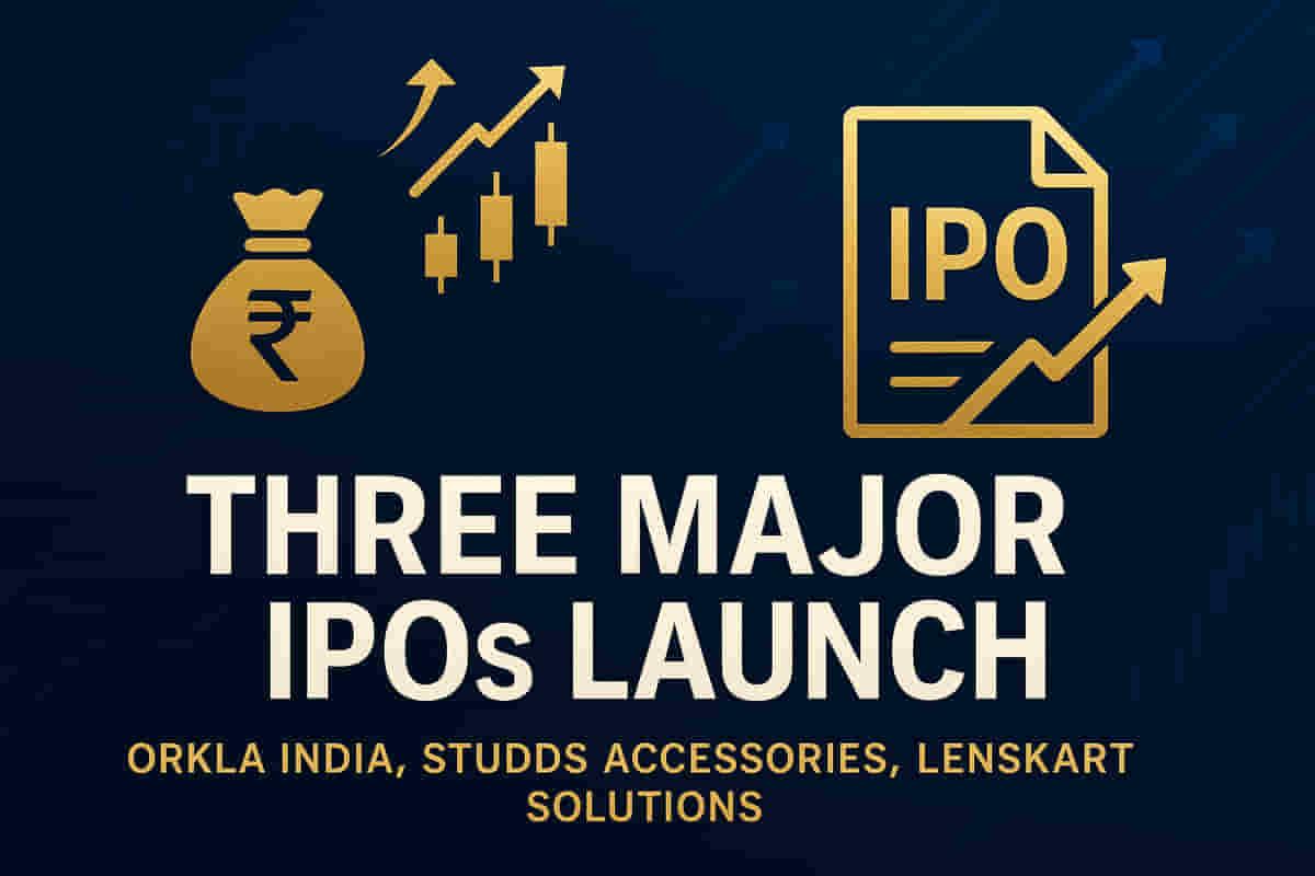 3 ਵੱਡੇ IPO ਲਾਂਚ: Orkla India, Studds Accessories, ਅਤੇ Lenskart Solutions ₹9,400 ਕਰੋੜ ਤੋਂ ਵੱਧ ਇਕੱਠਾ ਕਰਨ ਦਾ ਟੀਚਾ