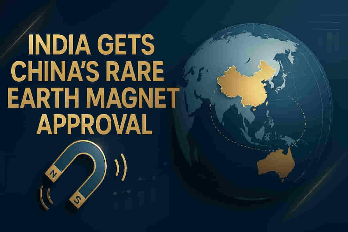 ਐਕਸਪੋਰਟ ਬੈਨ ਤੋਂ ਬਾਅਦ, ਚੀਨ ਨੇ ਭਾਰਤੀ ਫਰਮਾਂ ਲਈ ਰੇਅਰ ਅਰਥ ਮੈਗਨੈਟ ਇੰਪੋਰਟ ਨੂੰ ਮਨਜ਼ੂਰੀ ਦਿੱਤੀ