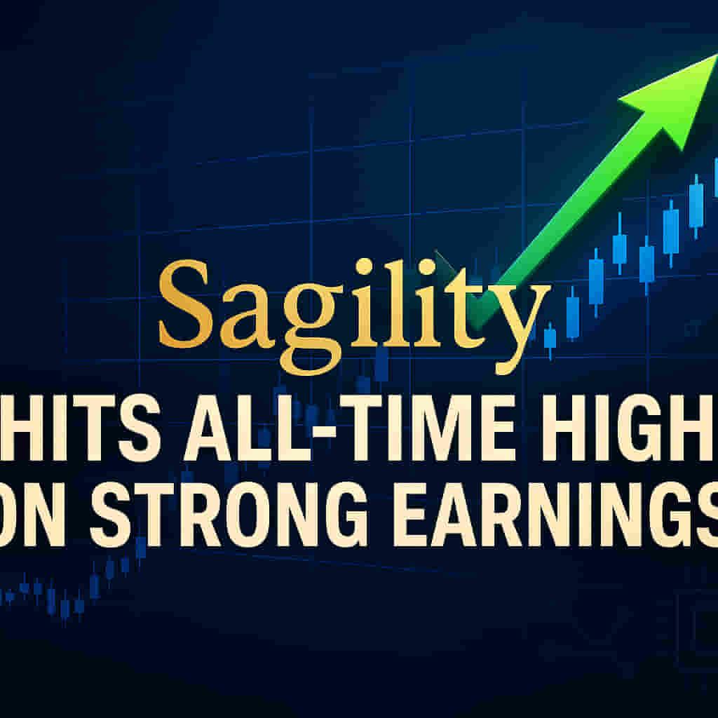 Sagility Ltd. Q2 ਕਮਾਈ ਅਤੇ FY26 ਗਾਈਡੈਂਸ 'ਚ ਵਾਧੇ ਤੋਂ ਬਾਅਦ ਆਲ-ਟਾਈਮ ਹਾਈ 'ਤੇ ਪਹੁੰਚੀ