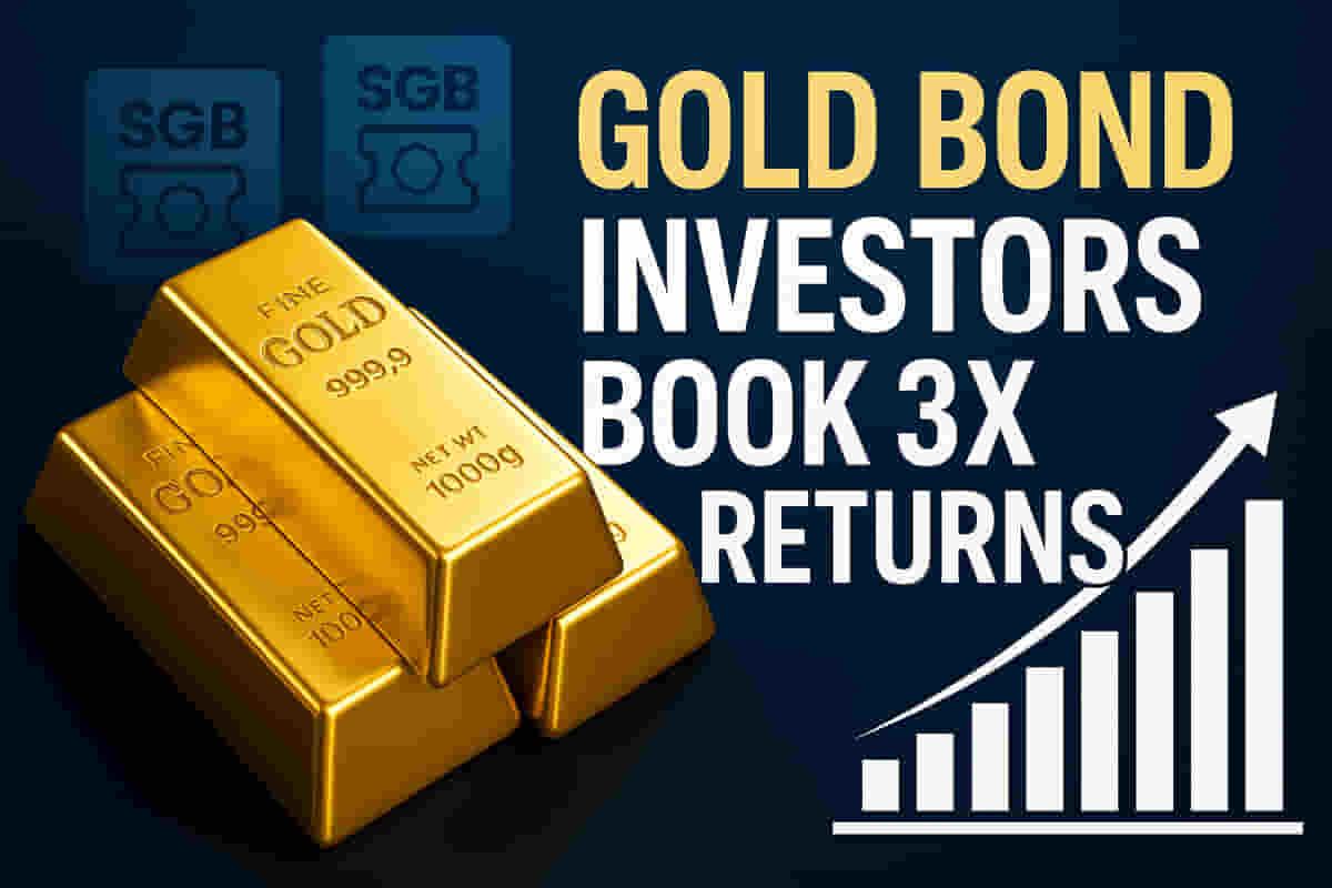 ਸਾਵਰੇਨ ਗੋਲਡ ਬਾਂਡ (SGB) ਨਿਵੇਸ਼ਕਾਂ ਨੂੰ 30 ਅਕਤੂਬਰ ਨੂੰ ਤਿੰਨ ਗੁਣਾਂ ਤੋਂ ਵੱਧ ਰਿਟਰਨ ਮਿਲੇਗਾ