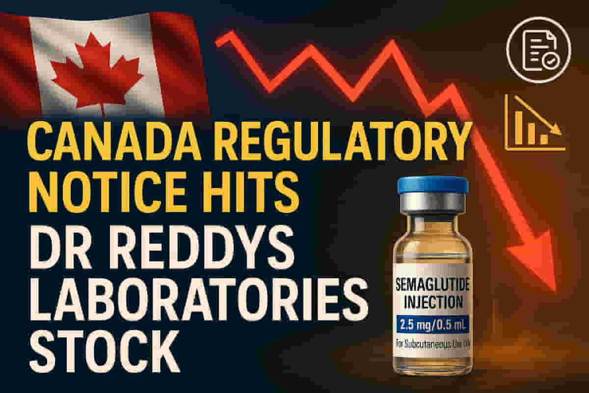 ਸੇਮਾਗਲੂਟਾਈਡ ਇੰਜੈਕਸ਼ਨ ਲਈ ਕੈਨੇਡਾ ਦੇ ਰੈਗੂਲੇਟਰੀ ਨੋਟਿਸ ਤੋਂ ਬਾਅਦ ਡਾ. ਰੈੱਡੀਜ਼ ਲੈਬਾਰਟਰੀਜ਼ ਦੇ ਸ਼ੇਅਰ 6% ਡਿੱਗੇ