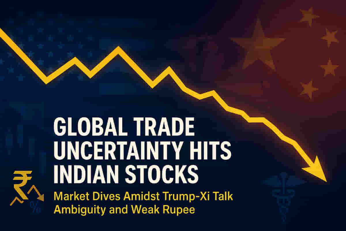 ਅਮਰੀਕਾ-ਚੀਨ ਵਪਾਰ ਤਣਾਅ ਅਤੇ ਕਮਜ਼ੋਰ ਰੁਪਏ ਕਾਰਨ ਭਾਰਤੀ ਸ਼ੇਅਰ ਬਾਜ਼ਾਰ 600 ਅੰਕਾਂ ਤੋਂ ਹੇਠਾਂ ਡਿੱਗਿਆ; ਫਾਰਮਾ ਸਟਾਕਸ ਵੀ ਬੁਰੀ ਤਰ੍ਹਾਂ ਪ੍ਰਭਾਵਿਤ