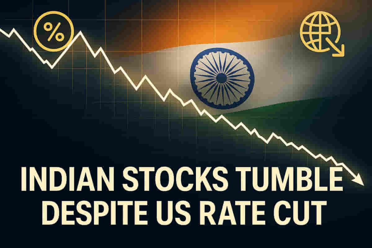 ਅਮਰੀਕੀ ਫੈਡ ਰੇਟ ਕਟ ਅਤੇ FII ਖਰੀਦ ਦੇ ਬਾਵਜੂਦ, ਪ੍ਰਾਫਿਟ-ਟੇਕਿੰਗ ਕਾਰਨ ਭਾਰਤੀ ਸਟਾਕਾਂ ਵਿੱਚ ਗਿਰਾਵਟ