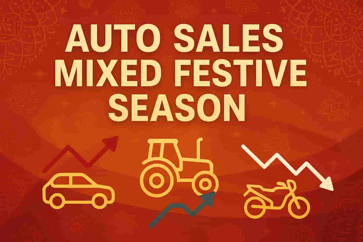 ਭਾਰਤੀ ਆਟੋ ਸੈਕਟਰ ਵਿੱਚ ਤਿਉਹਾਰੀ ਰੁਝਾਨ ਮਿਲੇ-ਜੁਲੇ: PVs ਤੇ ਟਰੈਕਟਰ ਅੱਪ, ਟੂ-ਵ੍ਹੀਲਰ ਪਿੱਛੇ।