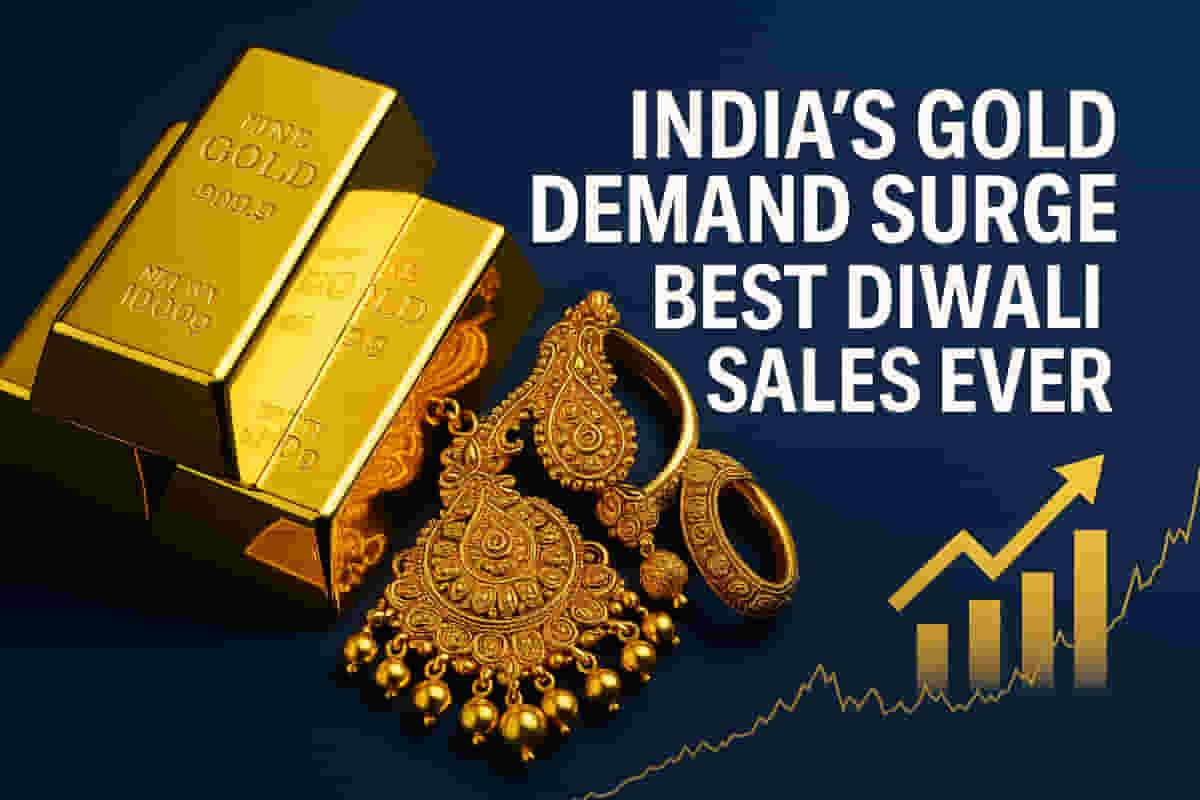 ਅਕਤੂਬਰ ਵਿੱਚ ਭਾਰਤ ਦੀ ਸੋਨੇ ਦੀ ਮੰਗ ਵਧੀ, ਮਹਿੰਗਾਈ ਦੇ ਬਾਵਜੂਦ ਦੀਵਾਲੀ ਦੀ ਵਿਕਰੀ ਨੇ ਰਿਕਾਰਡ ਬਣਾਏ