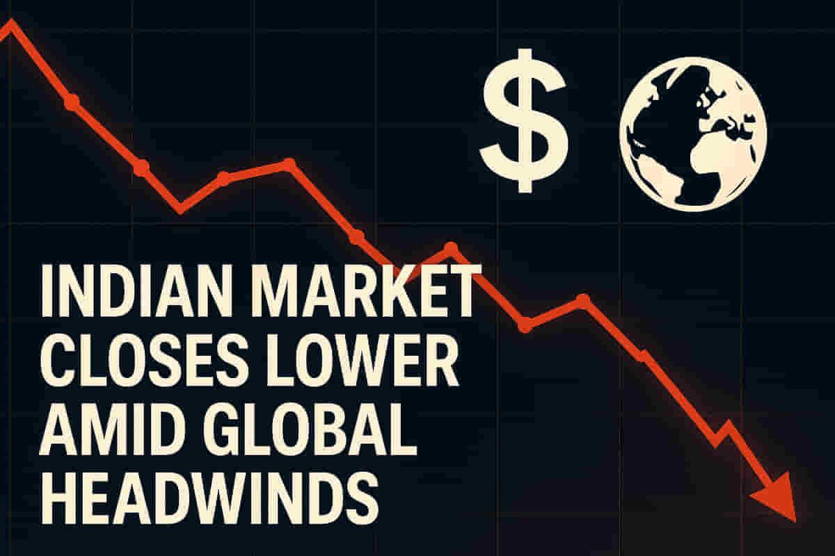 ਗਲੋਬਲ ਸੰਕੇਤਾਂ ਅਤੇ ਸੈਕਟੋਰਲ ਕਮਜ਼ੋਰੀ ਕਾਰਨ ਭਾਰਤੀ ਸ਼ੇਅਰ ਬਾਜ਼ਾਰ ਵਿੱਚ ਗਿਰਾਵਟ