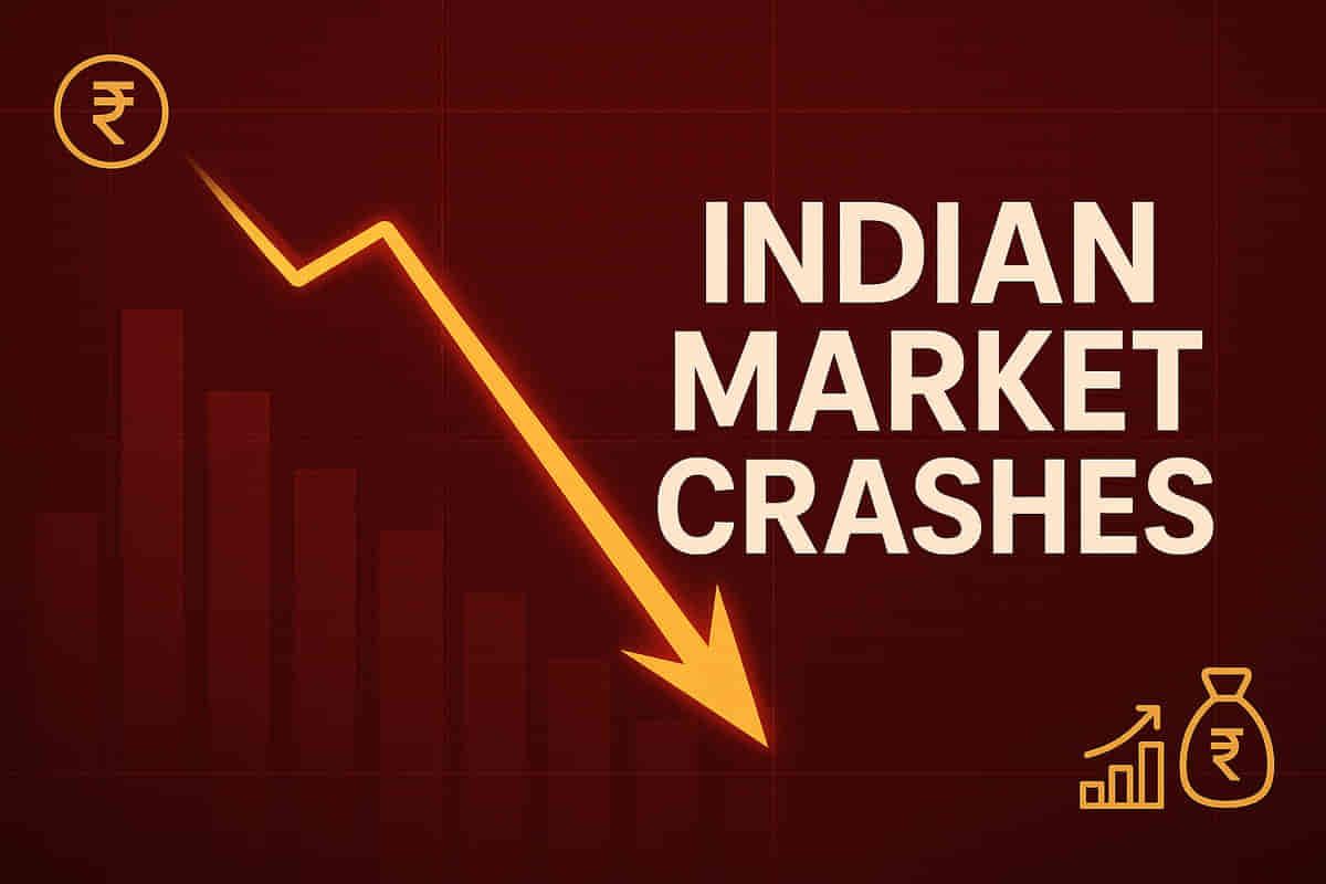 ਭਾਰਤੀ ਸਟਾਕ ਮਾਰਕੀਟ ਵਿੱਚ ਭਾਰੀ ਗਿਰਾਵਟ: ਸੈਂਸੈਕਸ 590+ ਅੰਕਾਂ ਤੋਂ ਹੇਠਾਂ, ਨਿਫਟੀ 176 ਅੰਕ ਡਿੱਗਿਆ