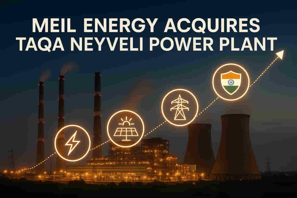 MEIL ਐਨਰਜੀ ਨੇ ਤਾਮਿਲਨਾਡੂ ਵਿੱਚ TAQA ਨੈਵੇਲੀ ਪਾਵਰ ਪਲਾਂਟ ਖਰੀਦਿਆ