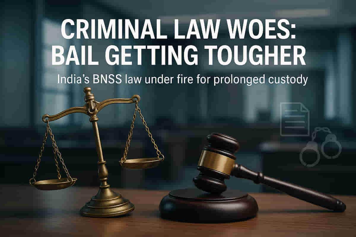 ਭਾਰਤ ਦਾ ਨਵਾਂ BNSS ਕਾਨੂੰਨ ਲੰਬੀ ਹਿਰਾਸਤ ਅਤੇ ਜ਼ਮਾਨਤ ਵਿੱਚ ਰੁਕਾਵਟ ਪਾਉਣ ਲਈ ਆਲੋਚਨਾ ਦਾ ਸਾਹਮਣਾ ਕਰ ਰਿਹਾ ਹੈ