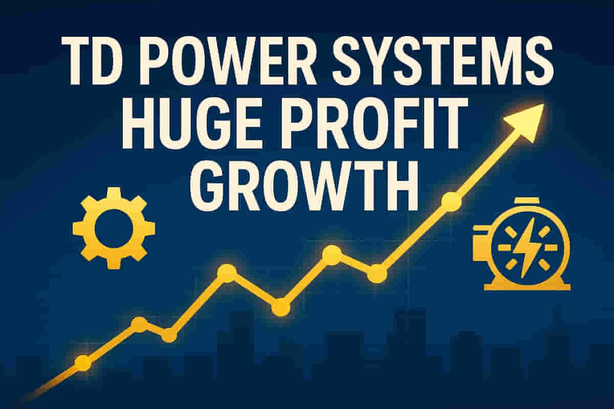 TD ਪਾਵਰ ਸਿਸਟਮਜ਼ ਨੇ Q2 FY26 ਵਿੱਚ 45.4% ਲਾਭ ਵਾਧਾ ਰਿਪੋਰਟ ਕੀਤਾ, ਮਾਲੀਆ 47.7% ਵਧਿਆ।