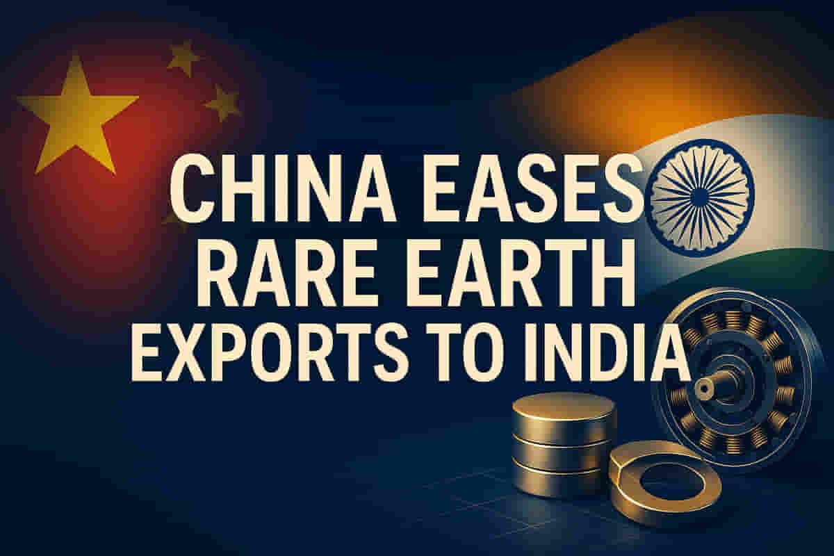 ਵਪਾਰ ਵਿੱਚ ਢਿੱਲ ਦੇ ਚਲਦਿਆਂ, ਚੀਨ ਨੇ ਭਾਰਤੀ ਕੰਪਨੀਆਂ ਨੂੰ ਰੇਅਰ ਅਰਥ ਮੈਗਨੈੱਟ ਨਿਰਯਾਤ ਲਾਇਸੈਂਸ ਜਾਰੀ ਕੀਤੇ