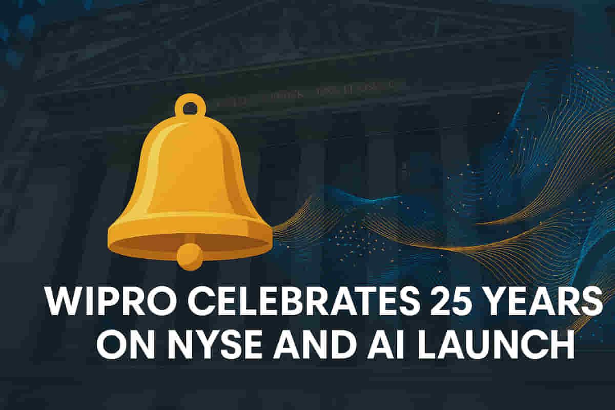 Wipro NYSE ਕਲੋਜ਼ਿੰਗ ਬੈੱਲ ਵਜਾਏਗਾ, ਲਿਸਟਿੰਗ ਦੇ 25 ਸਾਲਾਂ ਅਤੇ AI ਨਵੀਨਤਾ ਦਾ ਜਸ਼ਨ ਮਨਾਏਗਾ