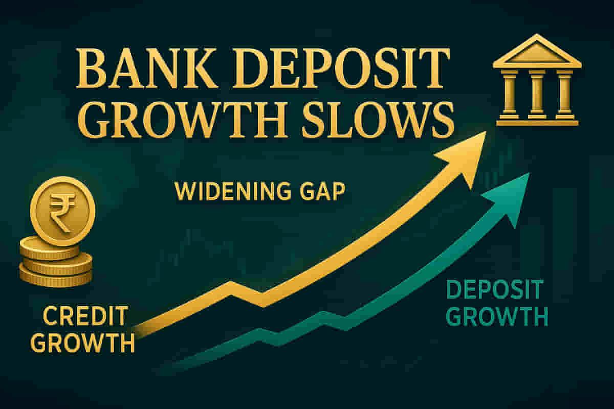 ਬੈਂਕ ਡਿਪਾਜ਼ਿਟ ਗਰੋਥ 9.5% ਤੱਕ ਘਟੀ, ਕ੍ਰੈਡਿਟ ਗਰੋਥ ਨਾਲ ਅੰਤਰ ਵਧਿਆ
