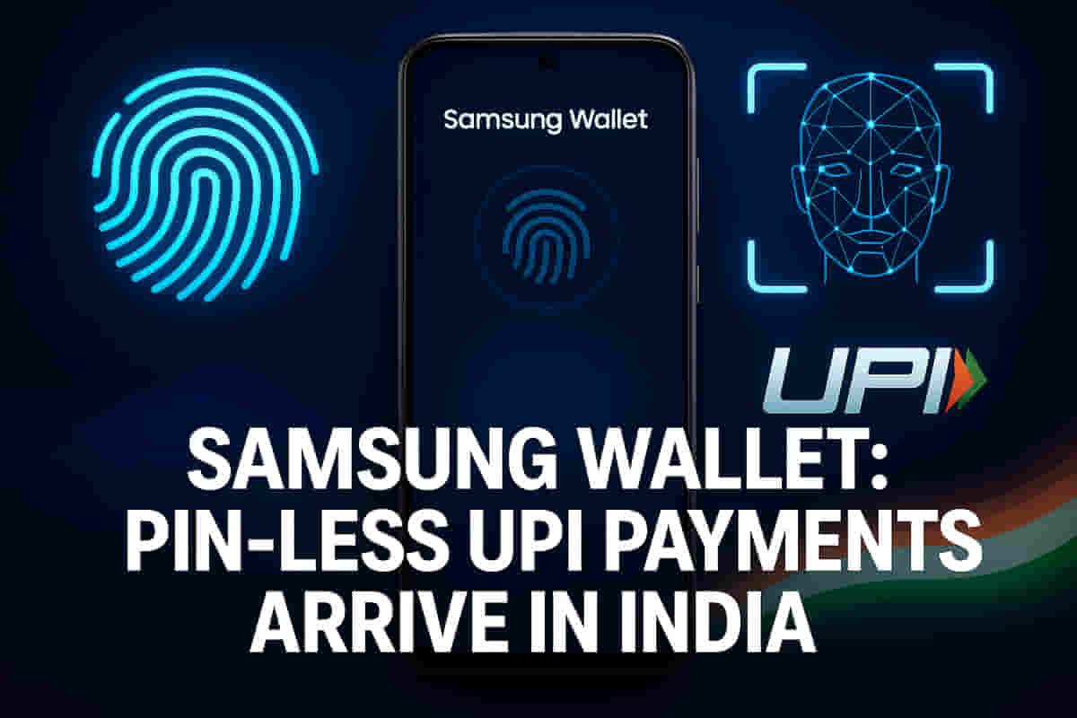 ਸੈਮਸੰਗ ਵਾਲਿਟ ਦਸੰਬਰ ਤੋਂ ਭਾਰਤ ਵਿੱਚ ਬਾਇਓਮੈਟ੍ਰਿਕਸ ਦੀ ਵਰਤੋਂ ਨਾਲ ਪਿੰਨ-ਰਹਿਤ UPI ਭੁਗਤਾਨਾਂ ਨੂੰ ਸਮਰੱਥ ਬਣਾਏਗਾ