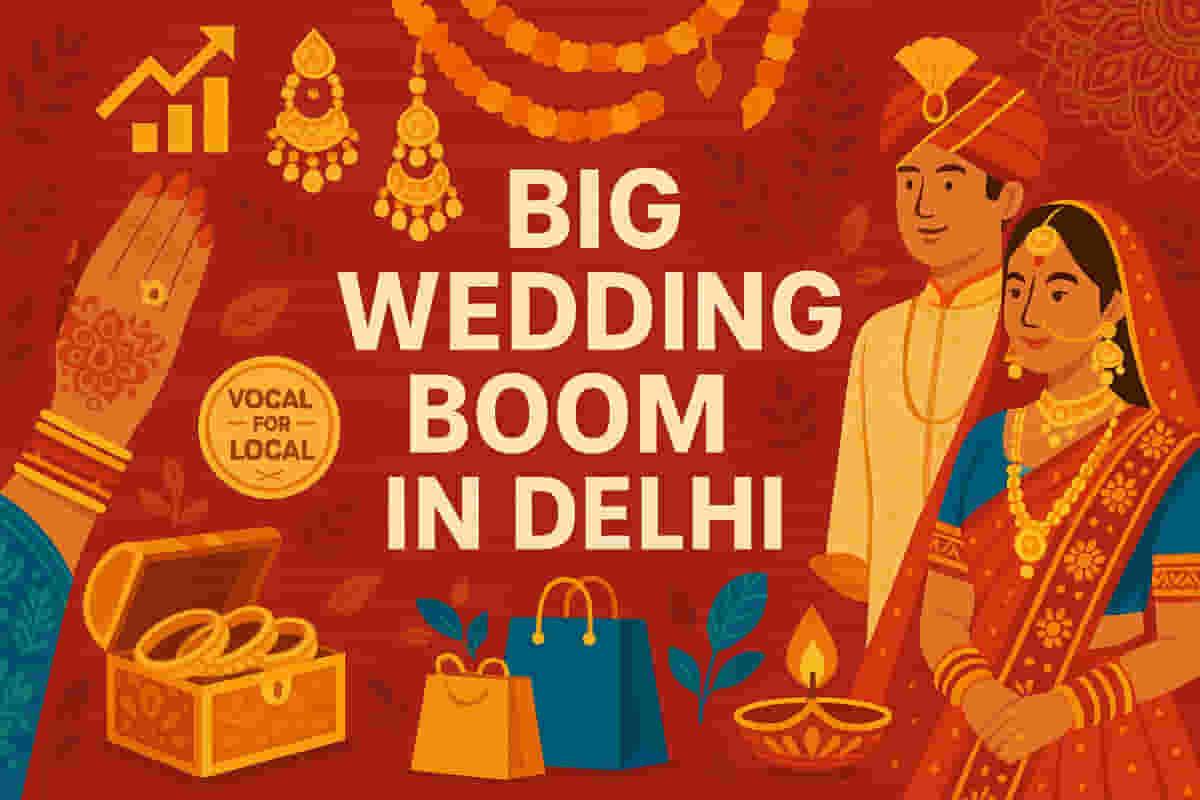 'ਵੋਕਲ ਫਾਰ ਲੋਕਲ' ਦੀ ਧੱਕ, ਦਿੱਲੀ ₹1.8 ਲੱਖ ਕਰੋੜ ਦੇ ਰਿਕਾਰਡ ਵਿਆਹ ਵਪਾਰ ਲਈ ਤਿਆਰ
