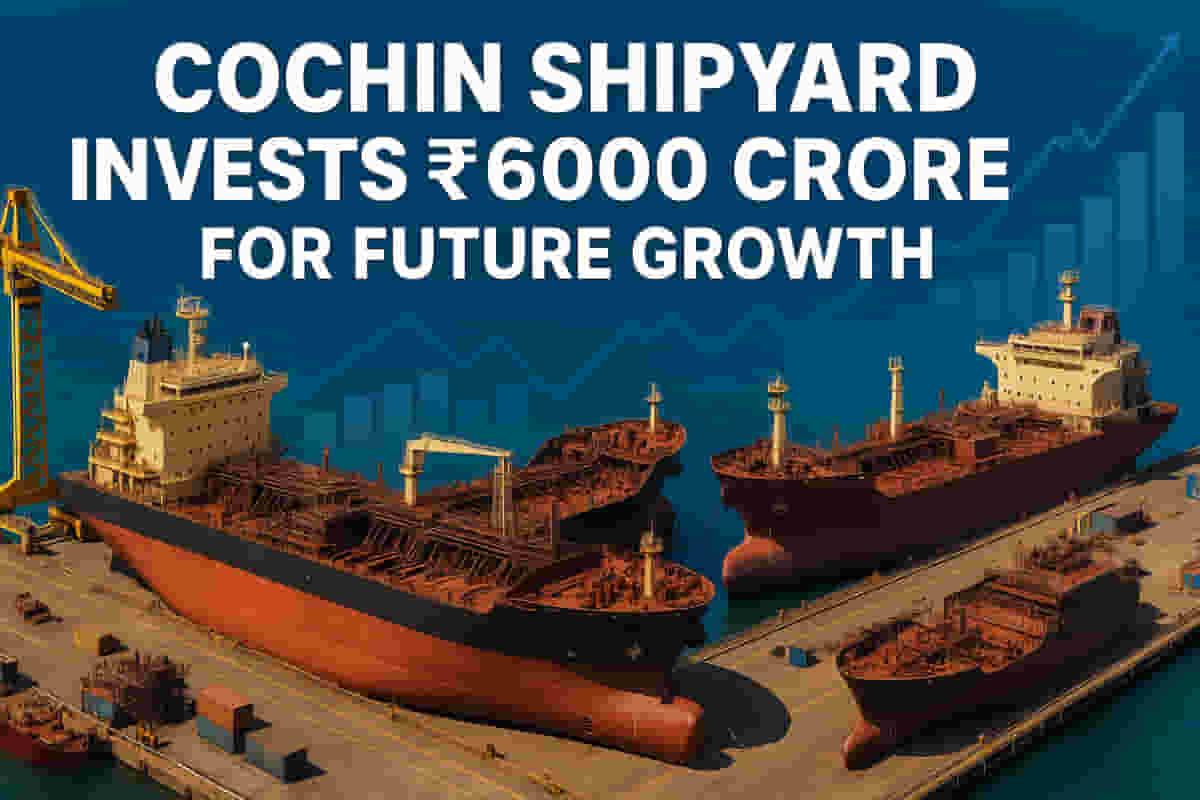 ਕੋਚਿਨ ਸ਼ਿਪਯਾਰਡ ₹6,000 ਕਰੋੜ ਦੇ ਵਿਸਥਾਰ ਦੀ ਯੋਜਨਾ ਬਣਾ ਰਿਹਾ ਹੈ, ਫੰਡਿੰਗ ਸਰੋਤਾਂ ਵਿੱਚ ਵੀ ਵਿਭਿੰਨਤਾ ਲਿਆ ਰਿਹਾ ਹੈ