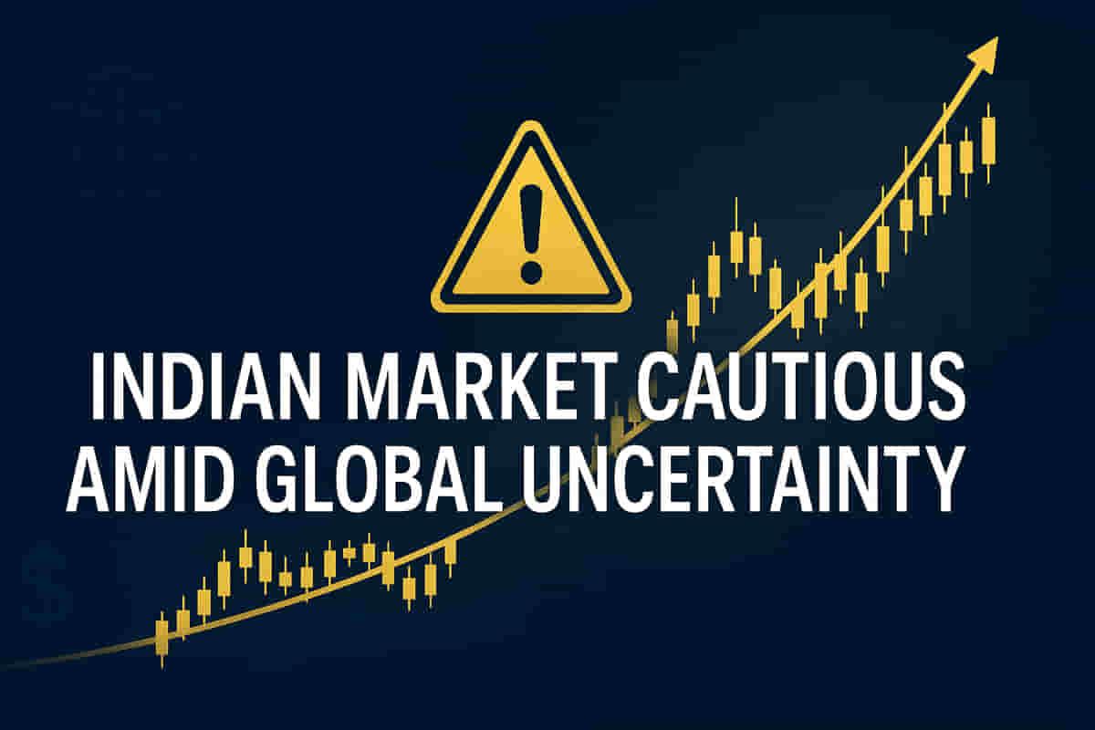 ਭਾਰਤੀ ਬਾਜ਼ਾਰ ਸਾਵਧਾਨੀ ਅਤੇ ਤਕਨੀਕੀ ਕਮਜ਼ੋਰੀ ਵਿਚਾਲੇ ਸਥਿਰ