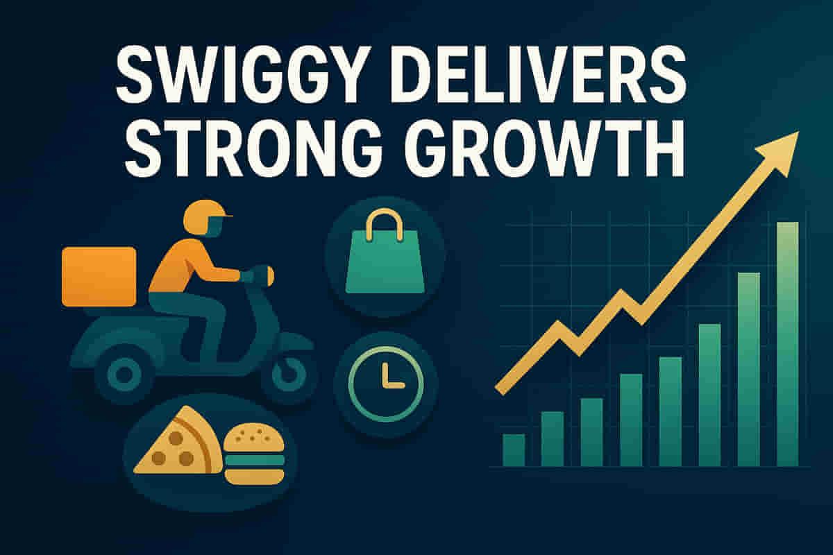 ਸਵਿਗੀ ਨੇ ਫੂਡ ਡਿਲੀਵਰੀ ਅਤੇ ਕਵਿੱਕ ਕਾਮਰਸ ਵਿੱਚ ਮਜ਼ਬੂਤ ਵਿਕਾਸ ਦਰਜ ਕੀਤਾ, ਨੁਕਸਾਨ ਘਟਾਇਆ