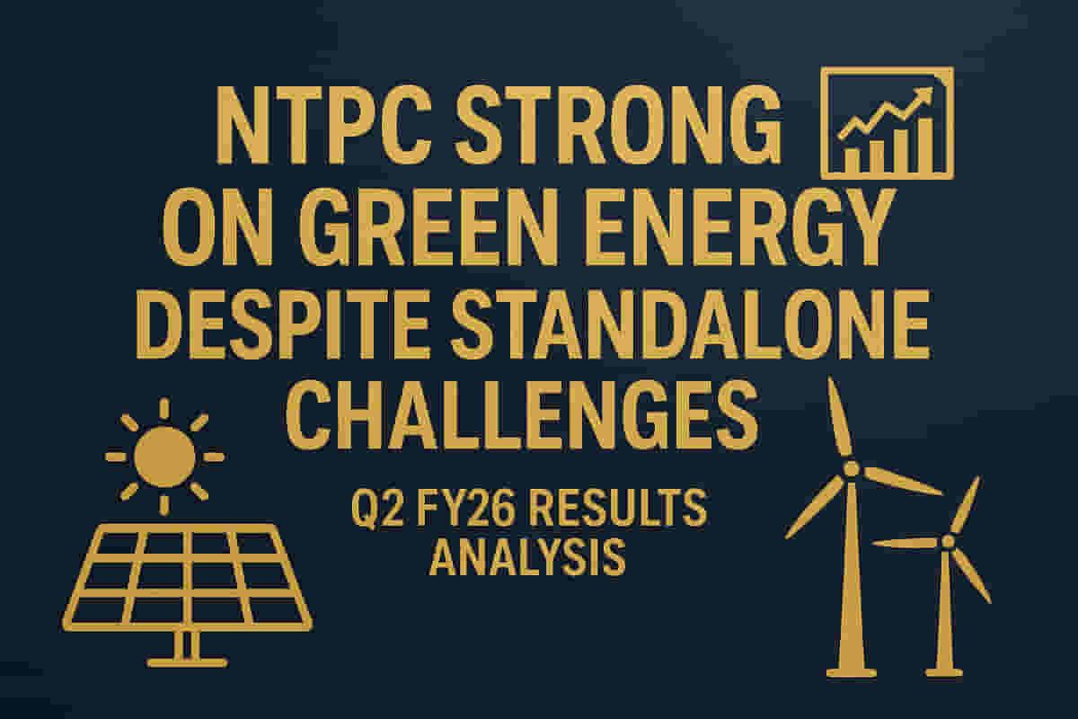 NTPC-யின் குழு செயல்திறன் புதுப்பிக்கத்தக்க ஆற்றலில் பிரகாசித்தது, தனிப்பட்ட Q2 முடிவுகள் மந்தமாக இருந்தன