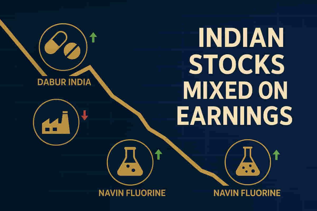 भारतीय बाज़ारों में दूसरी तिमाही की मिली-जुली कमाई के बीच गिरावट; प्रमुख शेयरों में अस्थिरता