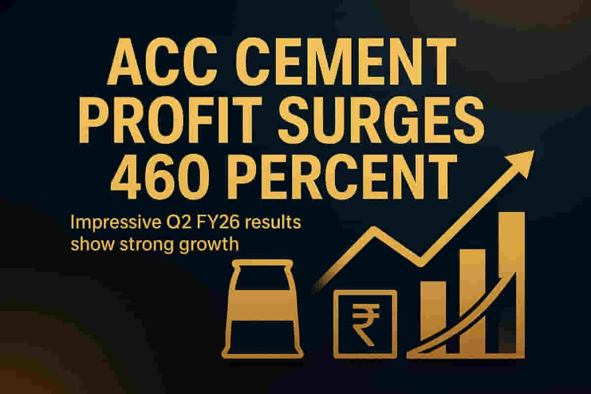 ACC सीमेंट का Q2 FY26 में मुनाफा 460% बढ़ा, जमीन की बिक्री से मिला भारी लाभ