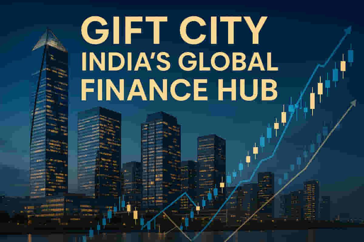 गिफ्ट सिटी की तेज प्रगति: 1,000+ रजिस्ट्रेशन, $100 अरब एसेट्स, और मजबूत ट्रेडिंग वॉल्यूम से ग्लोबल फाइनेंशियल हब बनने की ओर बढ़े कदम