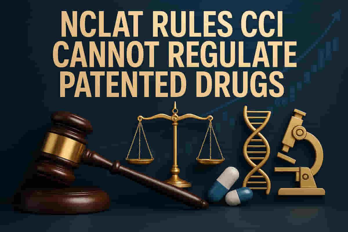 NCLAT: ਪੇਟੈਂਟ ਵਾਲੀਆਂ ਫਾਰਮਾ ਉਤਪਾਦਾਂ ਦੇ ਮੁਕਾਬਲੇ ਦੇ ਮੁੱਦਿਆਂ 'ਤੇ CCI ਕੋਲ ਅਧਿਕਾਰ ਖੇਤਰ ਨਹੀਂ