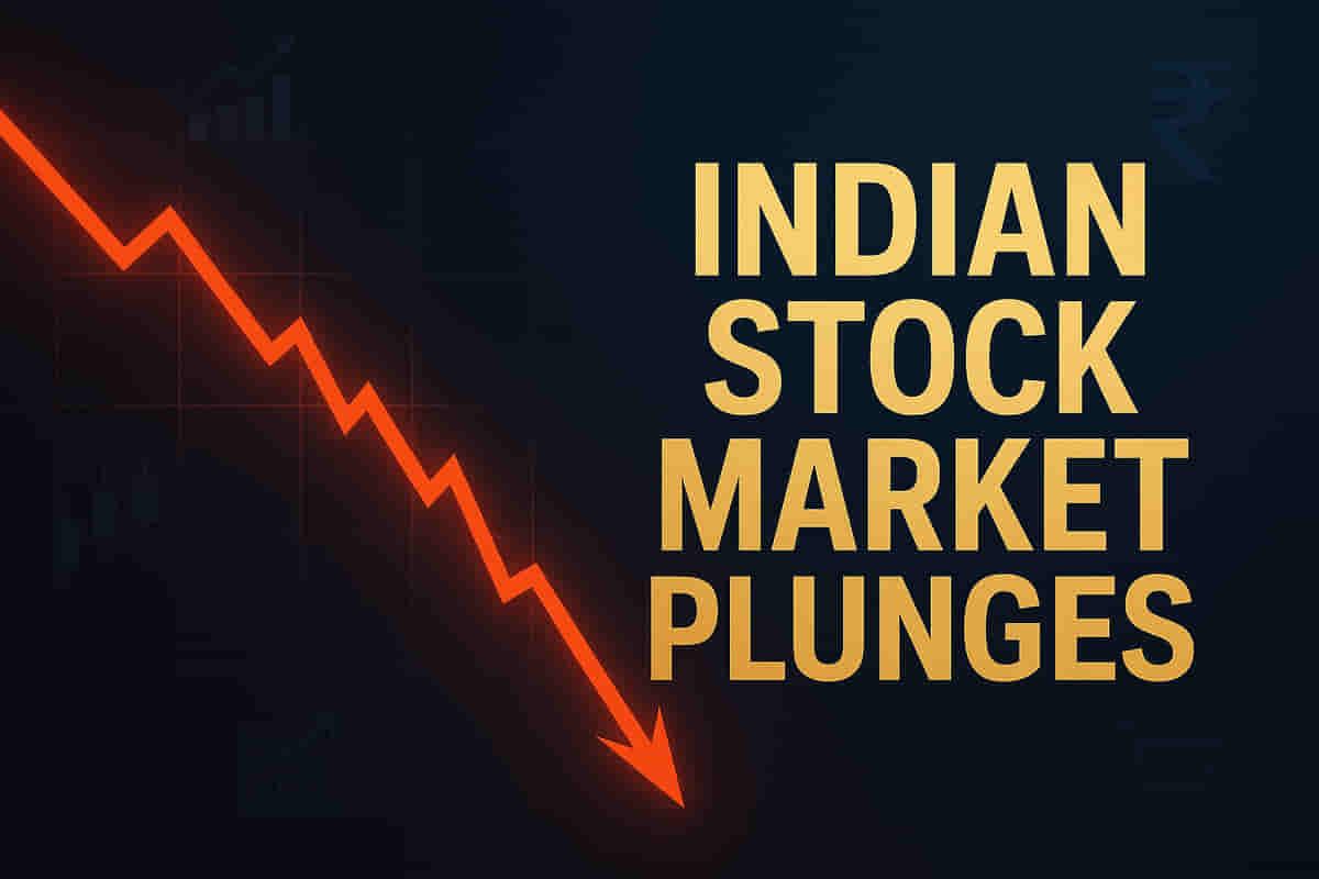 ਭਾਰਤੀ ਸਟਾਕ ਮਾਰਕੀਟ ਸੂਚਕ ਅੰਕ ਸੈਨਸੈਕਸ ਅਤੇ ਨਿਫਟੀ ਵਿੱਚ ਗਿਰਾਵਟ