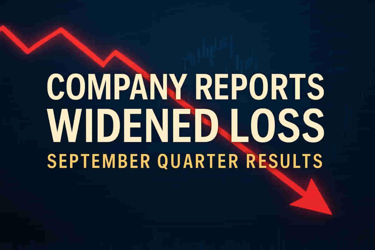 ఆదాయం తగ్గడంతో సెప్టెంబర్ క్వార్టర్లో కంపెనీ నికర నష్టం పెరిగింది
