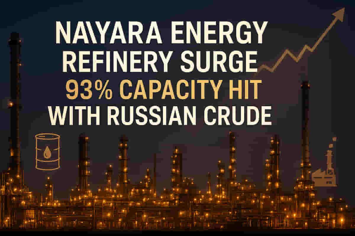 ਪਾਬੰਦੀਆਂ ਦਰਮਿਆਨ ਨਯਾਰਾ ਐਨਰਜੀ ਨੇ ਰੂਸੀ ਕੱਚੇ ਤੇਲ ਦੀ ਵਰਤੋਂ ਨਾਲ ਰਿਫਾਇਨਰੀ ਸੰਚਾਲਨ 93% ਤੱਕ ਵਧਾਏ