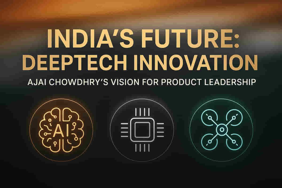 ਡੀਪਟੈਕ ਵਿਚ ਭਾਰਤ ਦਾ ਭਵਿੱਖ: ਅਜੇ ਚੌਧਰੀ ਨੇ ਕੰਜ਼ਿਊਮਰ ਐਪਸ ਦੀ ਥਾਂ ਸੈਮੀਕੰਡਕਟਰ ਅਤੇ ਪ੍ਰੋਡਕਟ ਇਨੋਵੇਸ਼ਨ 'ਤੇ ਫੋਕਸ ਕਰਨ ਲਈ ਕਿਹਾ