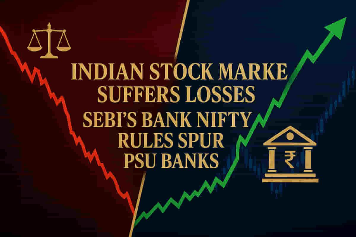 ਭਾਰਤੀ ਬਾਜ਼ਾਰਾਂ 'ਚ ਗਿਰਾਵਟ; SEBI ਦੇ ਬੈਂਕ ਨਿਫਟੀ ਸੁਧਾਰਾਂ ਨੇ PSU ਬੈਂਕਾਂ ਨੂੰ ਪ੍ਰਾਫਿਟ ਬੁਕਿੰਗ ਦੌਰਾਨ ਹੁਲਾਰਾ ਦਿੱਤਾ