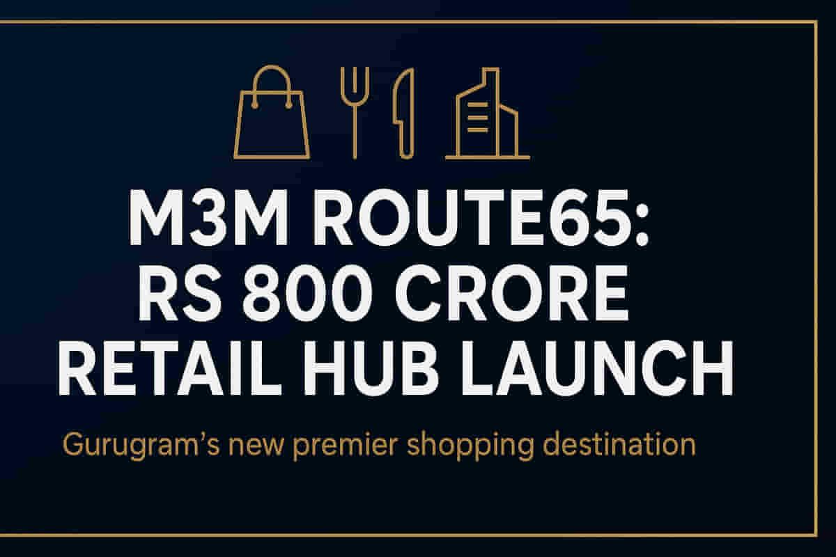 M3M India Launches Rs 800 Crore Premium Retail Project M3M Route65 in Gurugram