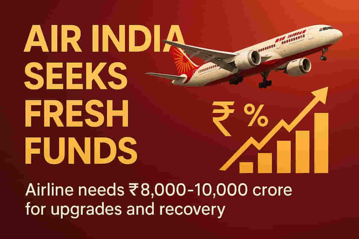 એર ઇન્ડિયા અપગ્રેડ માટે પ્રમોટર્સ ટાટા સન્સ અને સિંગાપોર એરલાઇન્સ પાસેથી ₹10,000 કરોડ સુધીની માંગણી