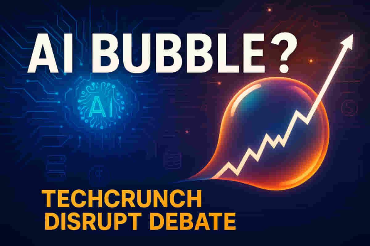 टेकक्रंच डिसरप्ट में बहस: क्या हम AI बबल के दौर से गुज़र रहे हैं?