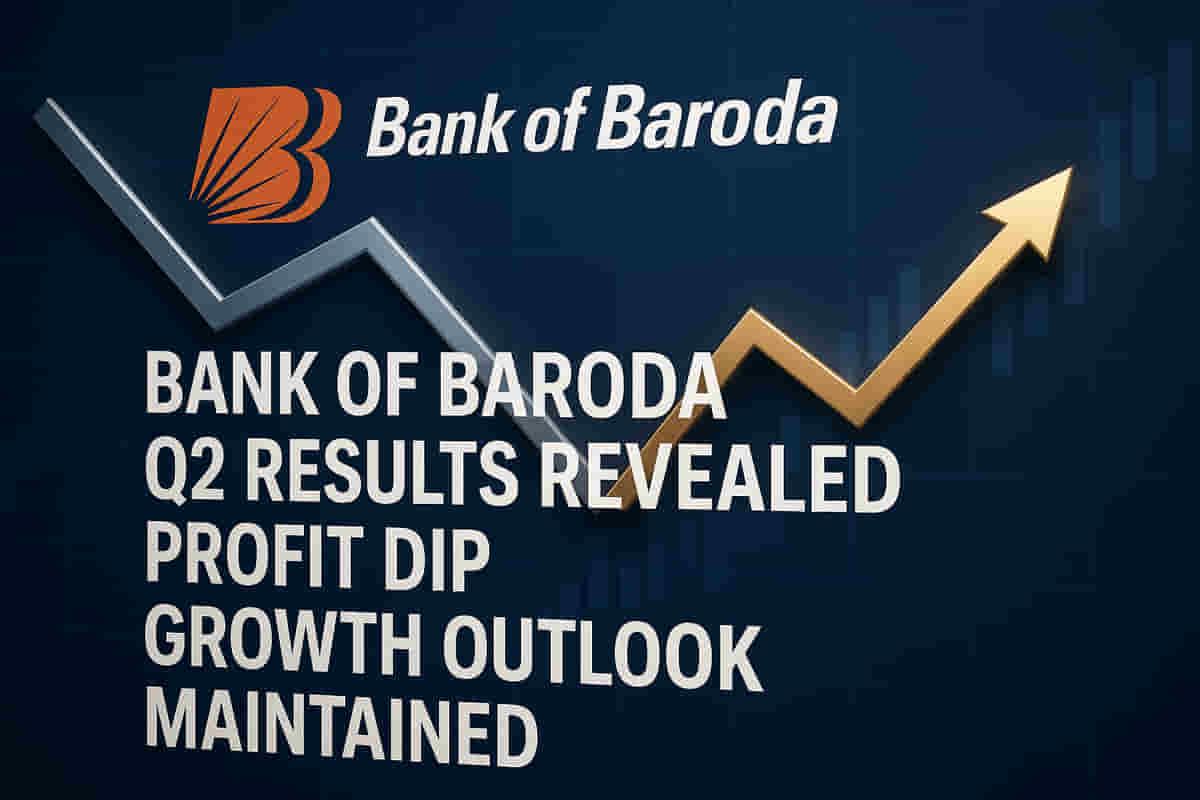 गुंतवणुकीतील उत्पन्नात घट झाल्याने बँक ऑफ बडोदाच्या दुसऱ्या तिमाहीतील निव्वळ नफ्यात ८% घट
